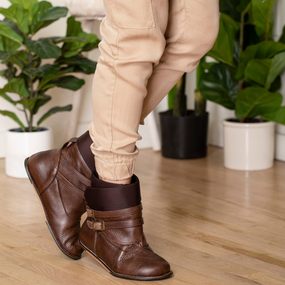 Brown Boulder Boot Modeled